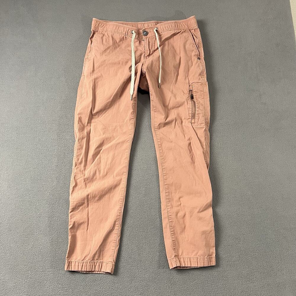 Vuori Pants Womens Medium Pink Drawstring Elastic Waist Ripstop Casual